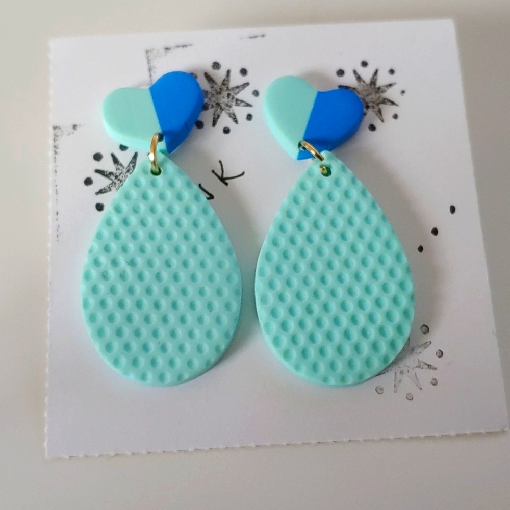 Handmade clay earrings
